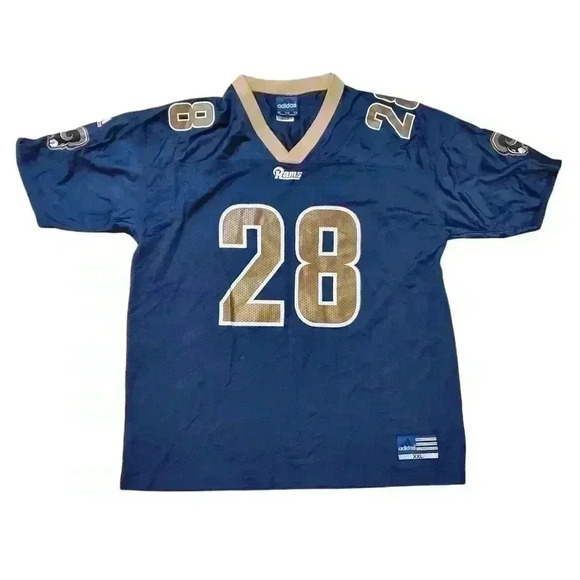Adidas NFL Los Angeles Rams St Louis Marshall Faulk XXL Jersey - Picture 1 of 7